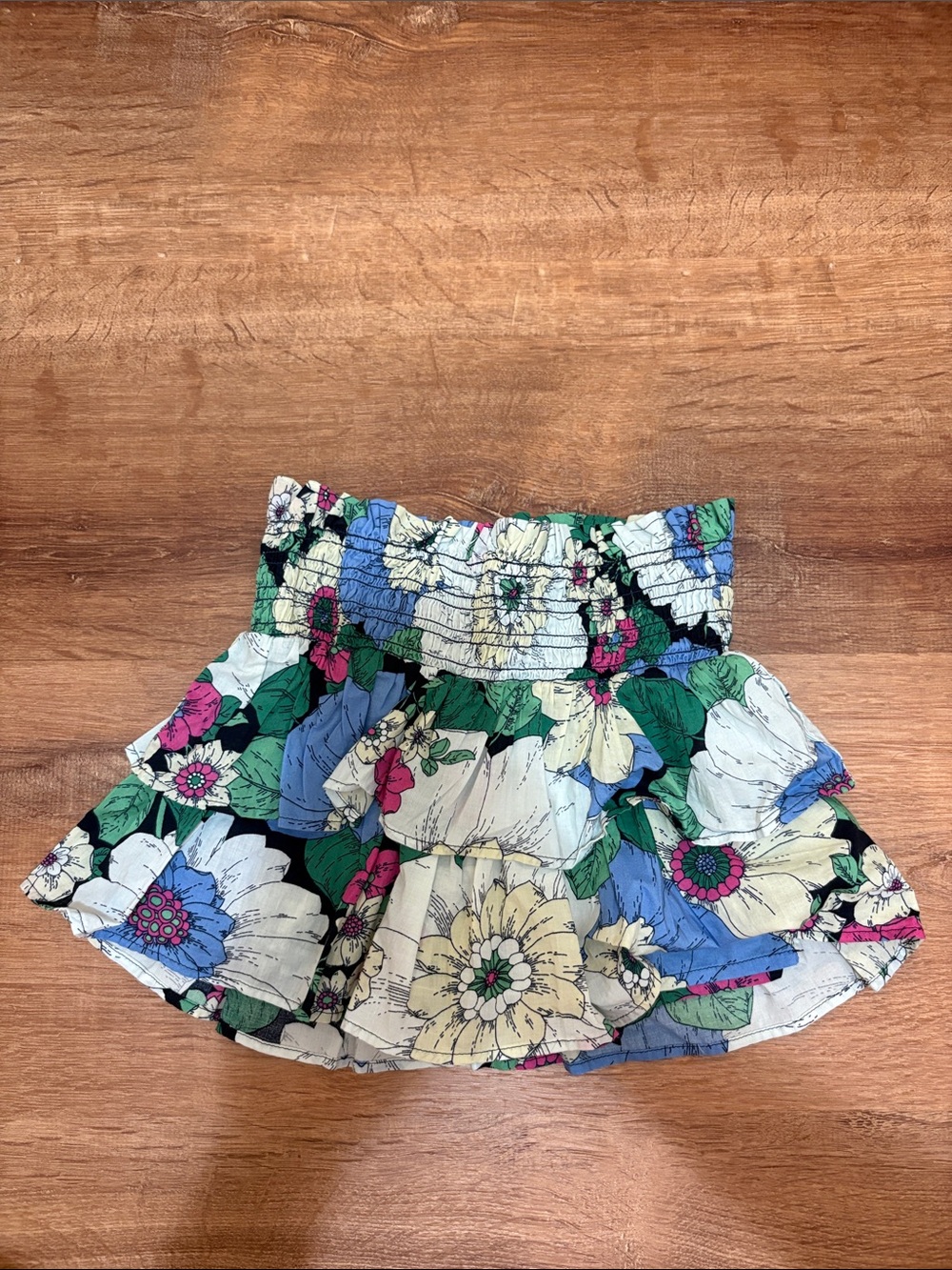 Gap Kids Girls Floral Tiered Skirt with Smocked Waist XS 4-5 - Picture 1 of 5
